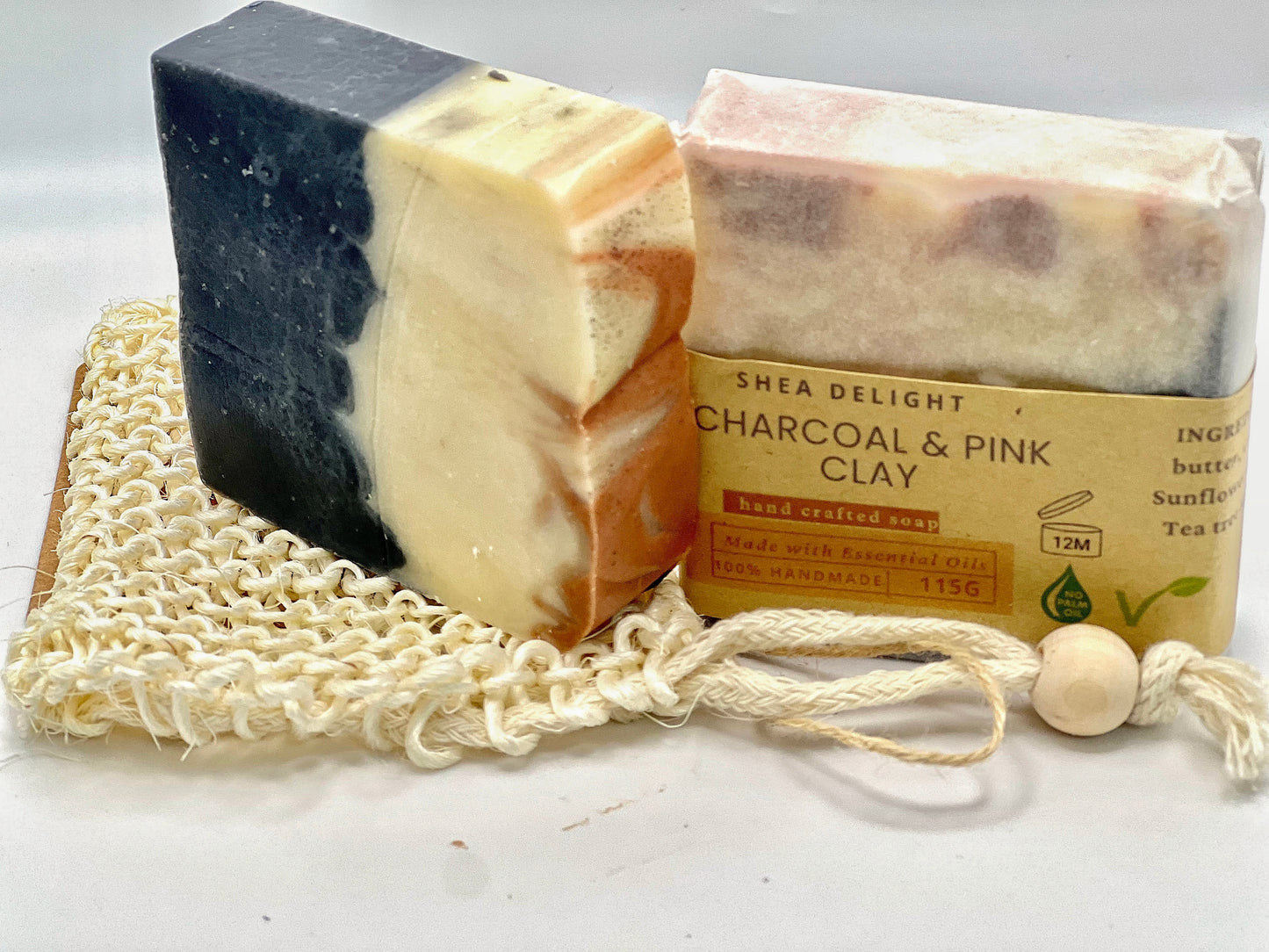 Charcoal and Pink Clay Soap