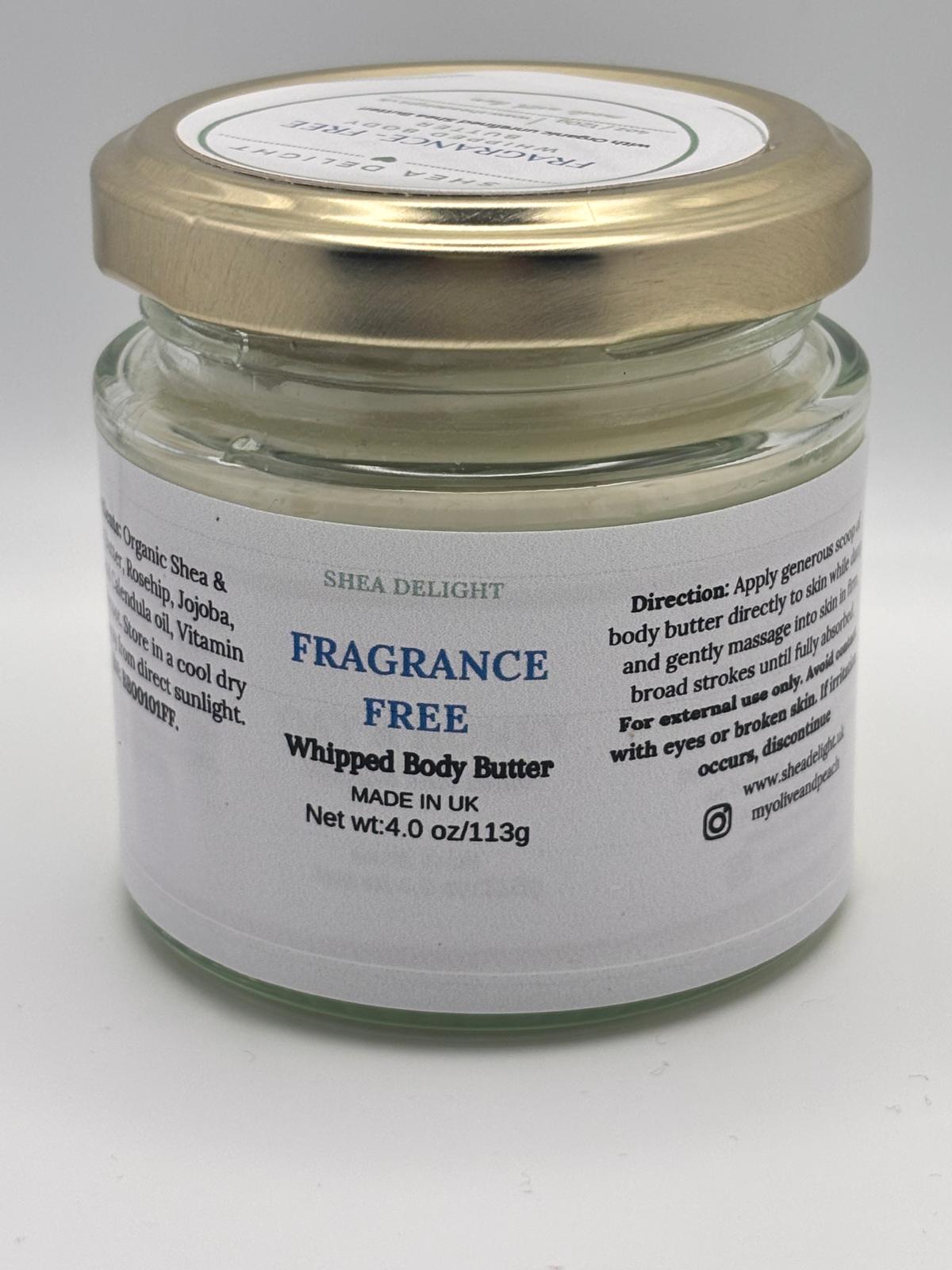 Fragrance-Free whipped Body Butter