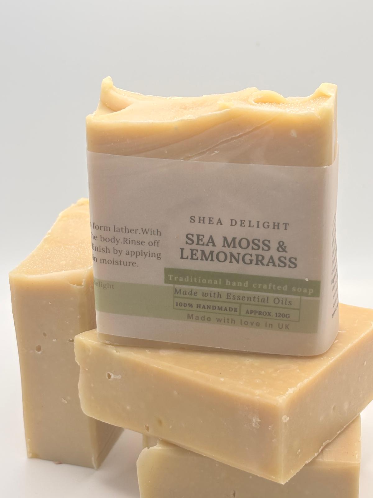 Sea Moss & Lemongrass Handmade Soap
